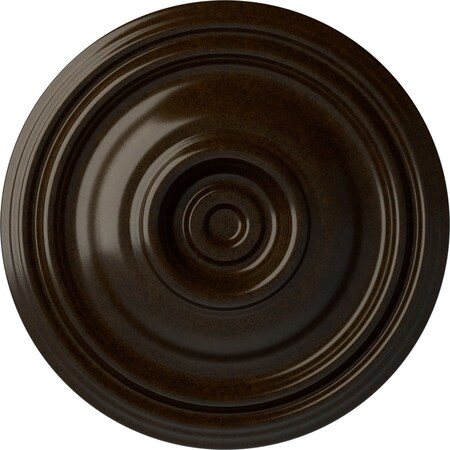 Traditional Ceiling Medallion (Fits Canopies Up To 4), Hand-Painted Bronze, 14 3/4OD X 1 3/4P